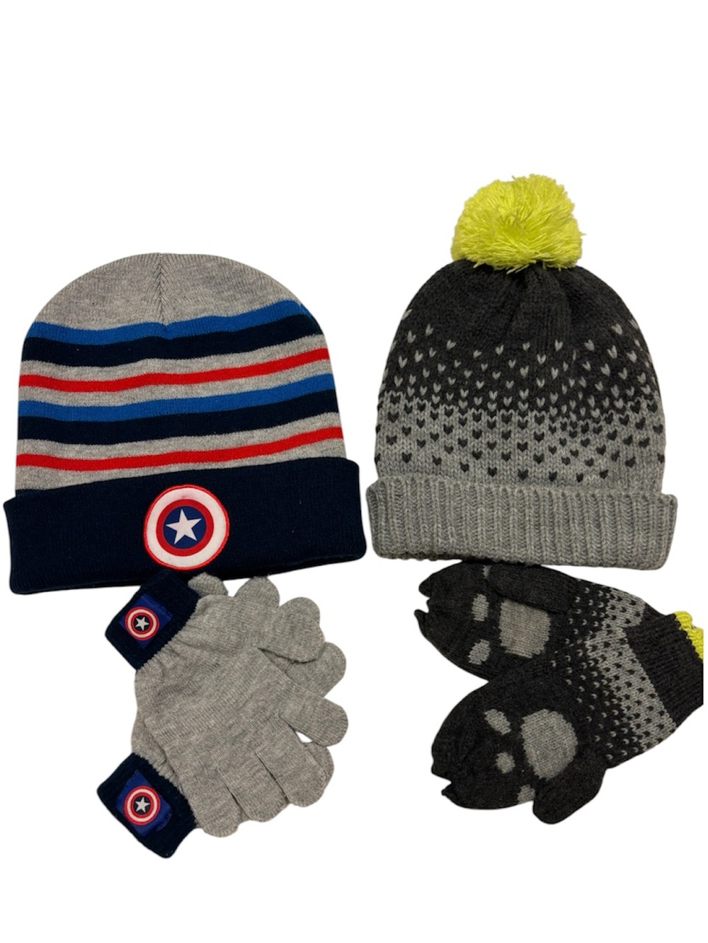 Mini Boden, Marvel: hats and mittens/gloves set